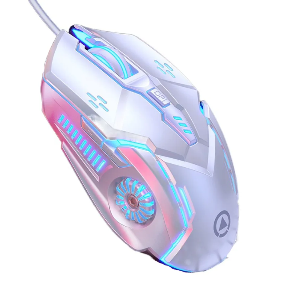 

Профессиональная цветная проводная мышь с подсветкой, эргономичная USB-мышь, бесшумная механическая компьютерная мышь для офиса и дома