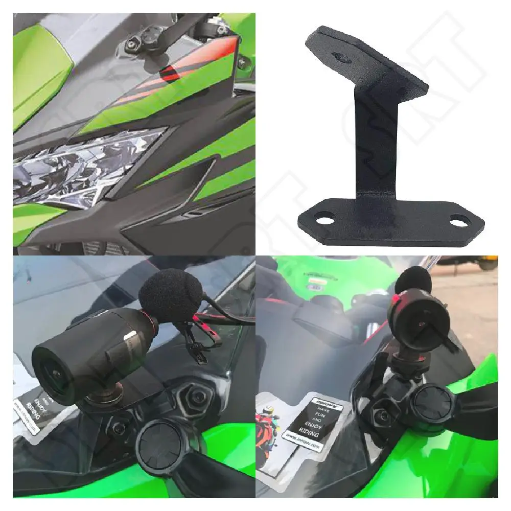 Fits for Kawasaki Ninja 650 NINJA650 ABS 2020 2021 2022 2023 Motorcycle Accessories Left Side DVR Data Recorder Mount Bracket