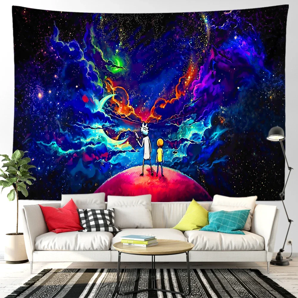 Anime Tapestry Wall Hanging Kawaii Room Decor Boho Hippie Bedroom Background Large Fabric Wall Tapestr Home Aesthetic Decoration