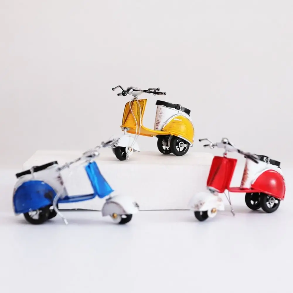 

Mini Iron Motorcycle Model Simulation Retro Style Small Motorcycle Statue Home Decor Traffic Toys Vehicle Motorcycle Model