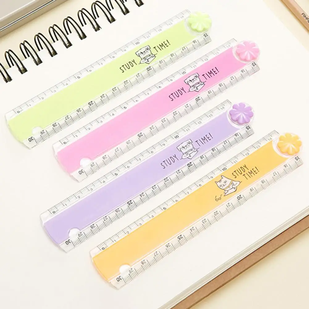 Drawing Lightweight Cute Geometric Figure Drawing Folding Ruler for Student