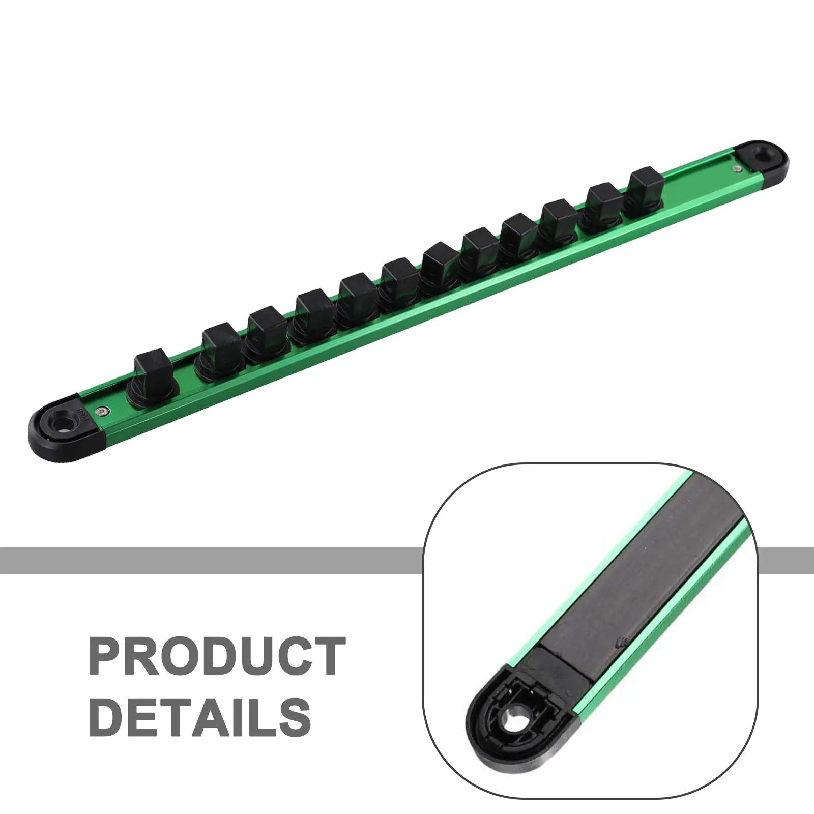 Magnetic Clip Rail Holder Organize Your Garage With This Robust Solution Featuring Adjustable Clips for Optimal Use of Space