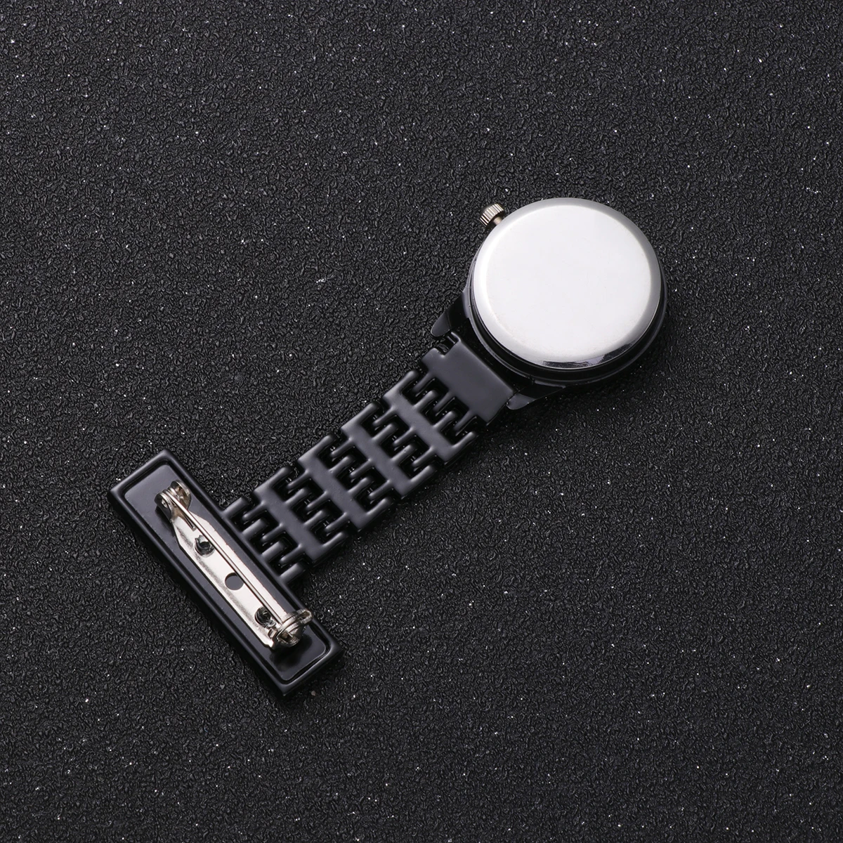 

Pocket Watch Alloy Mount Medical Hanging Portable Nurse Korean Version Black Miss
