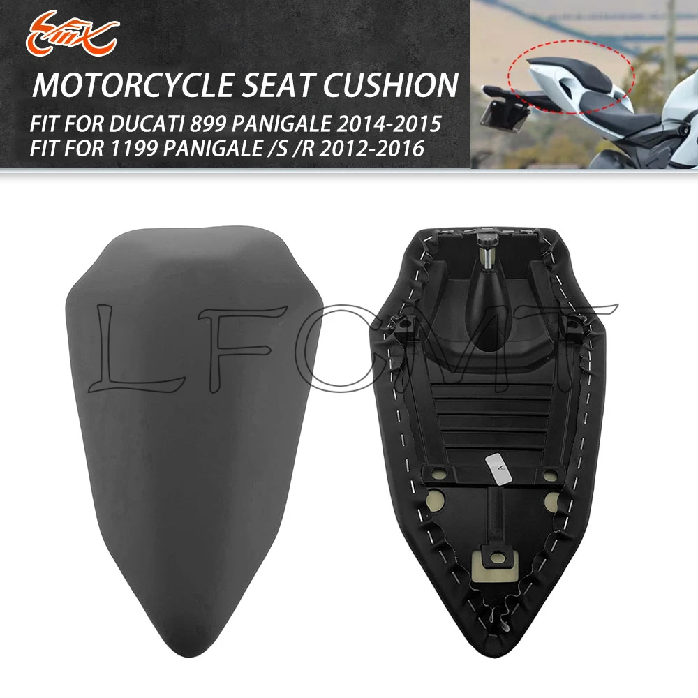

Подушка заднего пассажирского сиденья мотоцикла, чехол на капот, подходит для Ducati 899 Panigale 2014-2015 1199 Panigale S R 2012-2016
