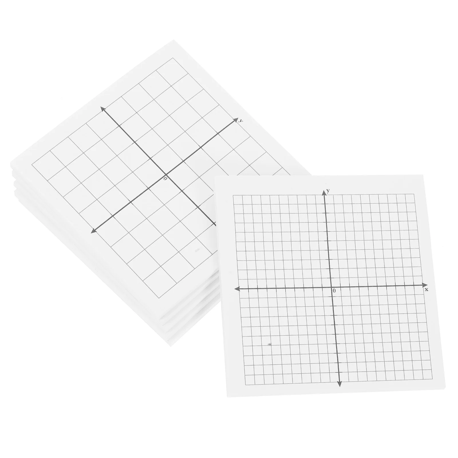 6 Pcs Lined Self-Stick Grid Memo Pads Math Graphing For Work Study School And Office Supp