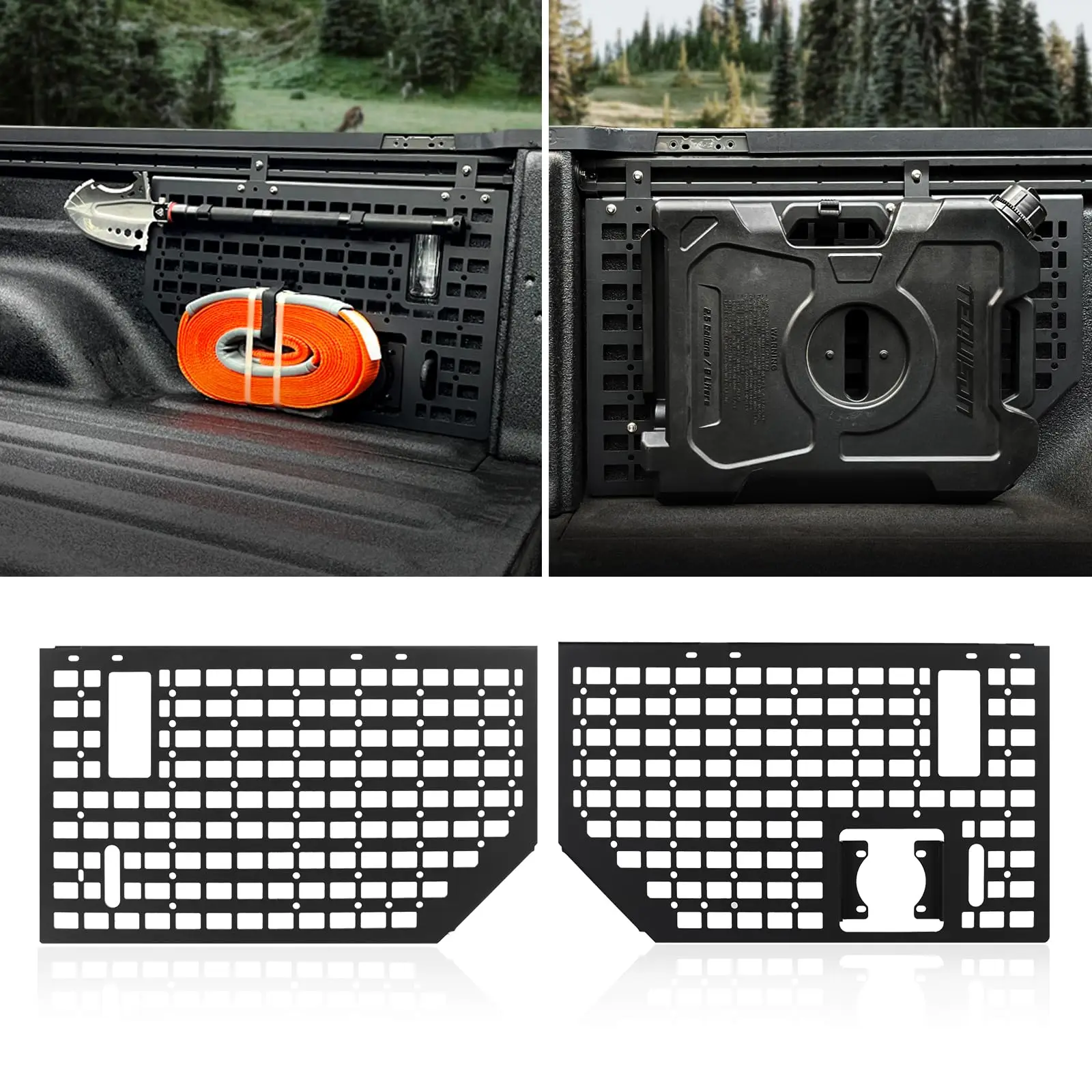 

Багажник пикапа, боковая кровать, панель MOLLE, стеллаж для хранения грузов, органайзер для Jeep Gladiator JT 2019-2024, аксессуары для бездорожья