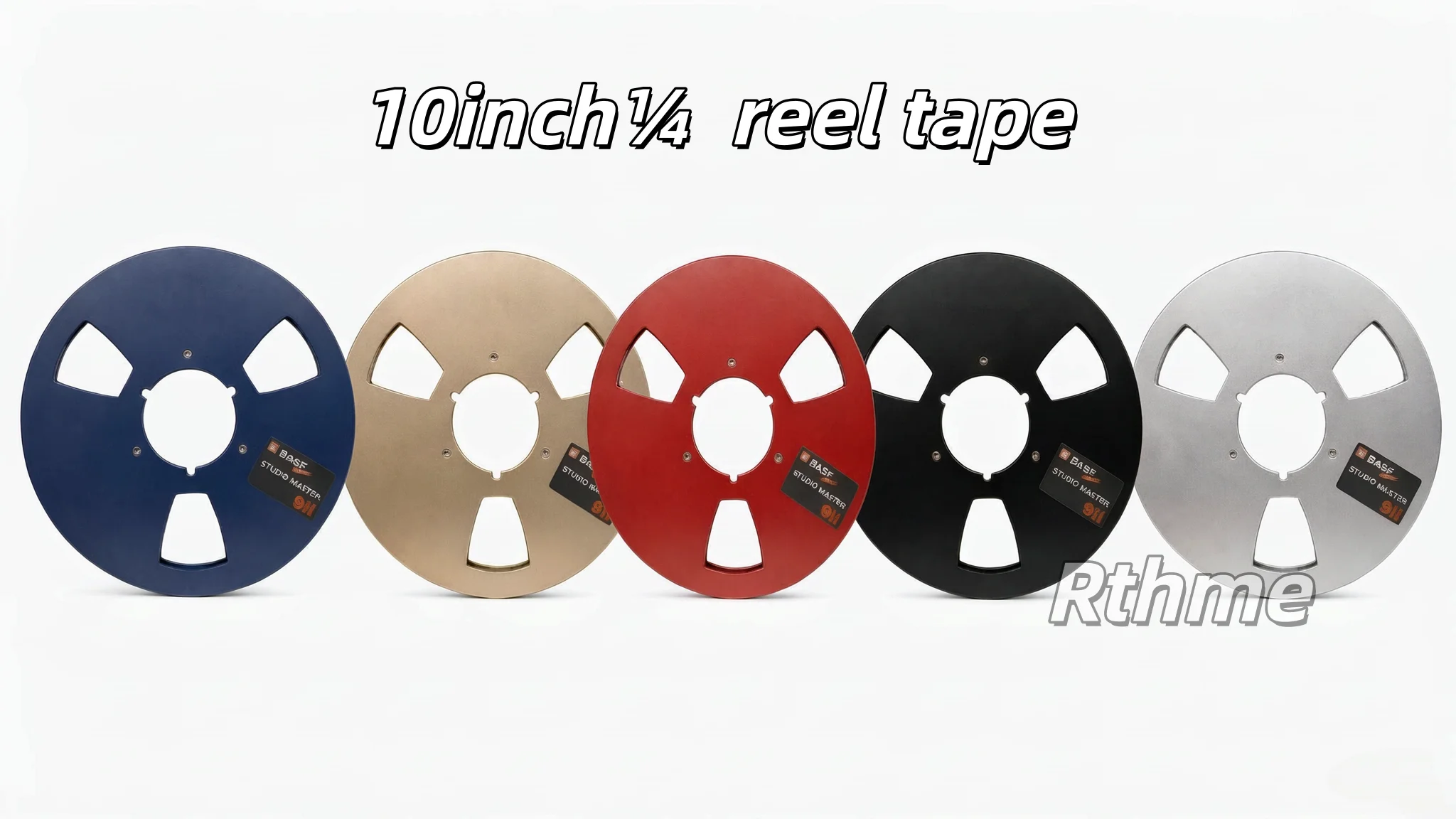 New Analog Audio 10.5' X ¼” Metal Tape Reel -NAB HUB Open Reel Audio Aluminum Takeup Reel By BASF