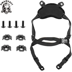 FMA Tactical 4 Points Chin Strap Suspension System X-nape Helmet Retention Lanyard For Mich Ach Helmet With Bolts And Screws