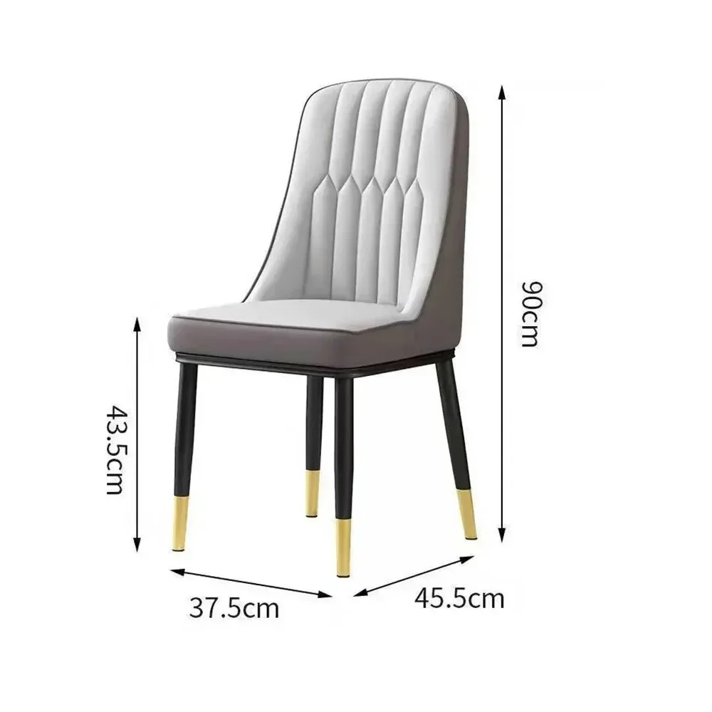 Dining Chairs Set of 2 Leisure Time Household Dining Chair Northern Europe Restaurant Light Luxury Commercial Soft Pack Chair