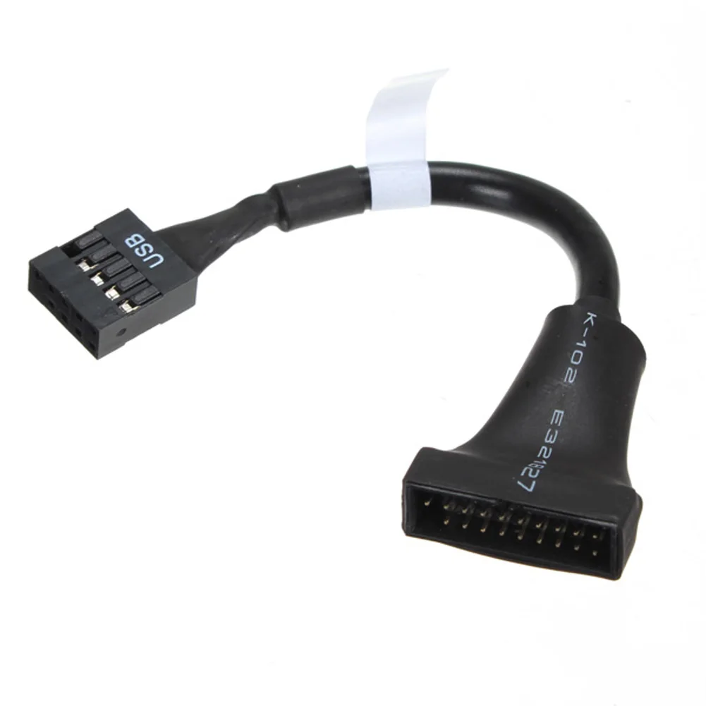 New USB 3.0 20 Pin Male To 2.0 9Pin Female Motherboard Internal House Converter Adapter Cable Mainboard USB Cord Accessories