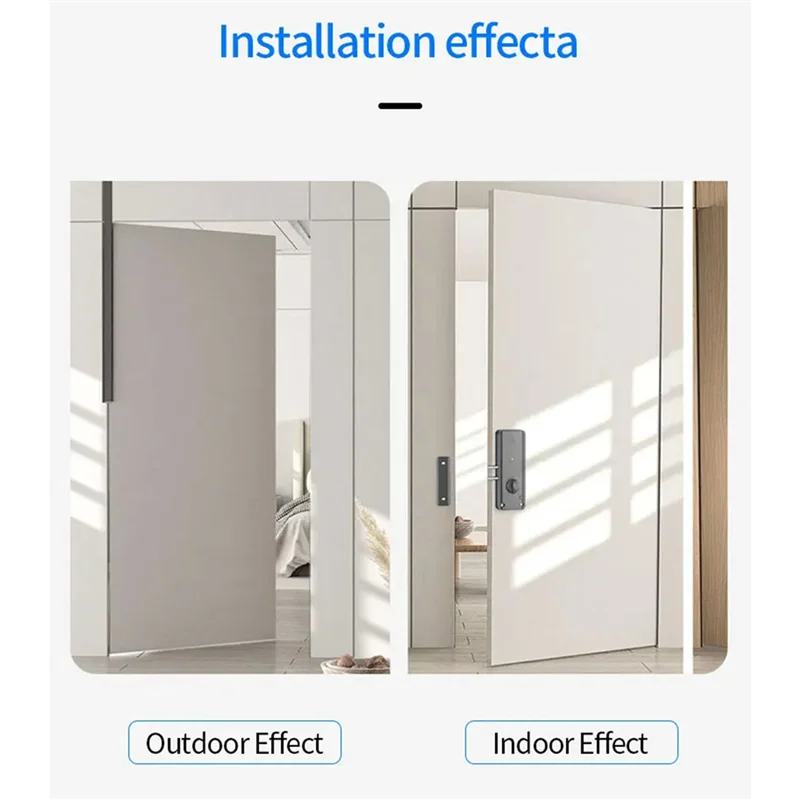 

M13K-2X Smart Tuya App IC Card Lock For Wooden Door Bluetooth Lock Electronic Door Lock No Drill