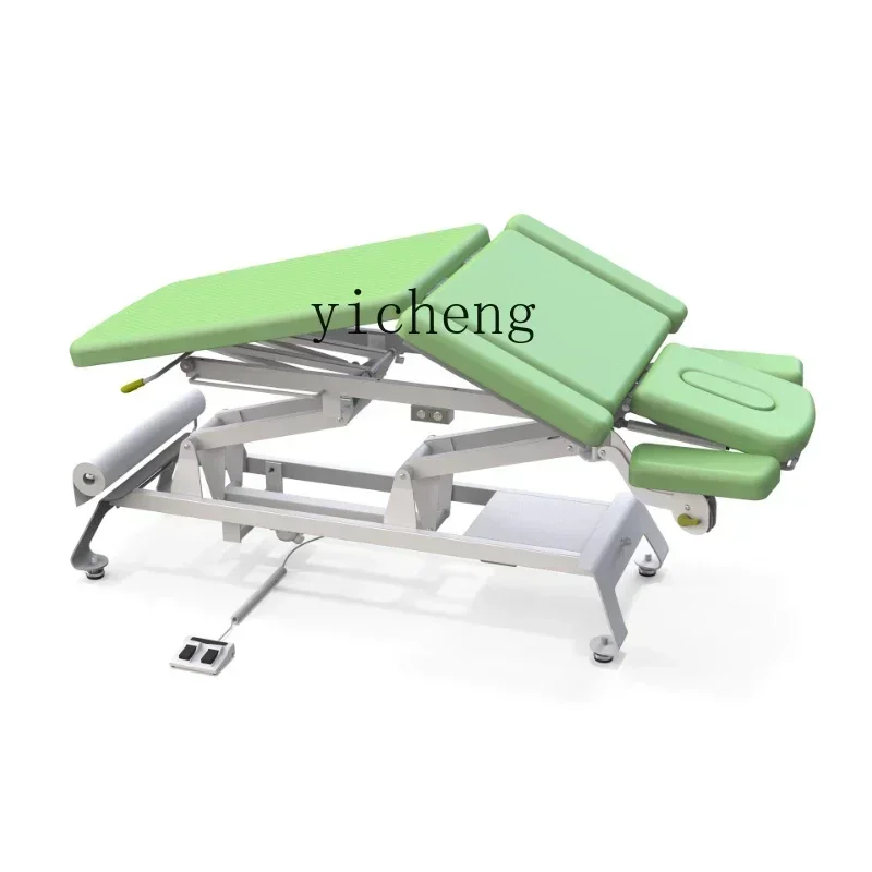 Massage Couch Sectional Double Armrest Frame Bed Electric Lifting Ridge