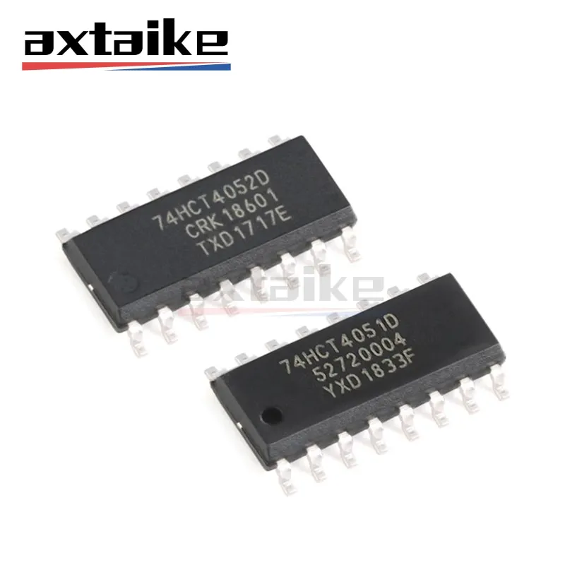 

10PCS 74HCT4051D 74HCT4052D SOP-16 8-channel Dual 4-channel Analog Multiplexer Demultiplexer IC SMD Chip 74HCT4051 74HCT4052