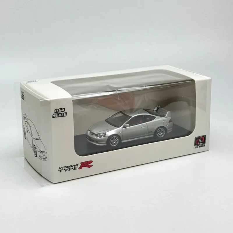 LCD ダイキャスト 1/64 スケール ホンダ合金モデルカー ホンダ インテグラ タイプ R DC5 シルバー プレイビークル おもちゃ 男の子向けギフト オリジナルボックス