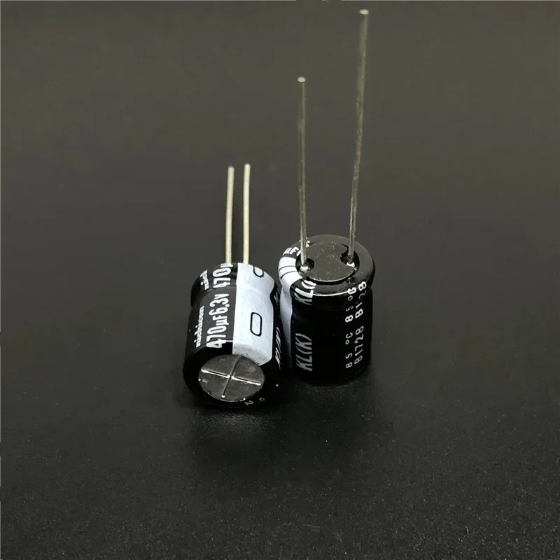 10pcs/100pcs 470uF 6.3V NICHICON KL 10x12.5mm 6.3V470uF (K) 10% tolerance Low Leakage Current Aluminum Electrolytic Capacitor