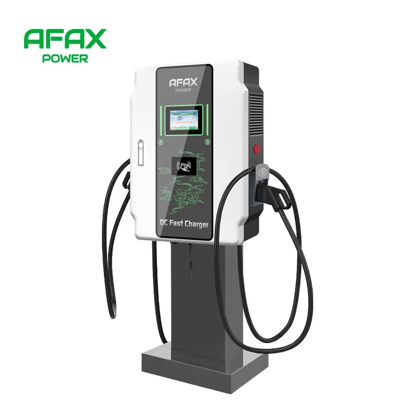 AFAX-estación de carga DC 130kW ev tipo-2 AC 22kW y CCS, Cargador rápido ev, nivel 3, OCPP 4G y WIFI