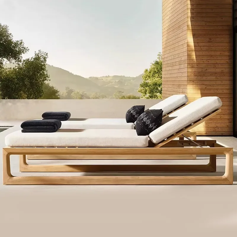 Indoor Bed Balcony Lounge Chair Daybed Sunbed Waterproof Courtyard Sunbathing Beach Chair Sun Loungers Tumbonas for Living Room