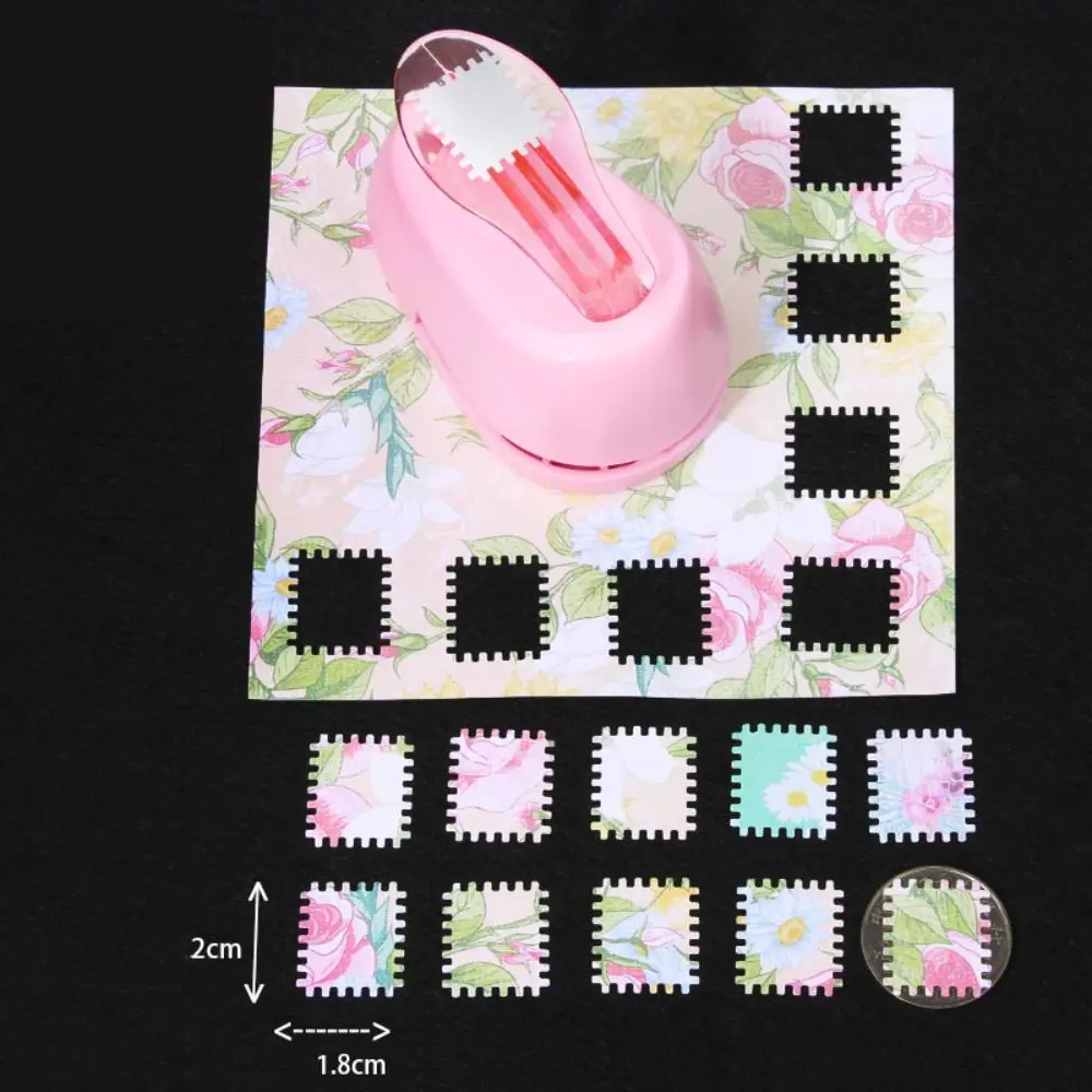 Stationery Labor Saving Stamp Border Punch DIY 2x1.8cm Embossing Machine Cutting Craft Paper Cutting Round Hole Punch Craft