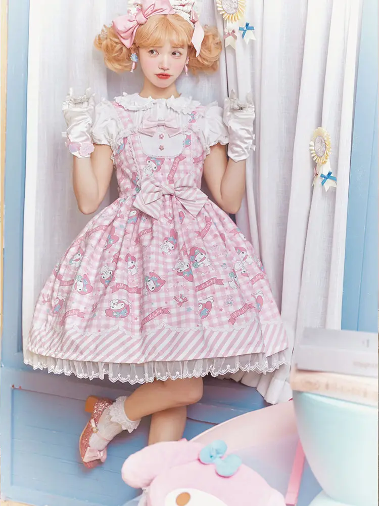 Lolita Sweet Dress Classic Style Dream Bead Pendant Wave Jsk Retro Victorian Noble Dress Kawaii Girl Gothic