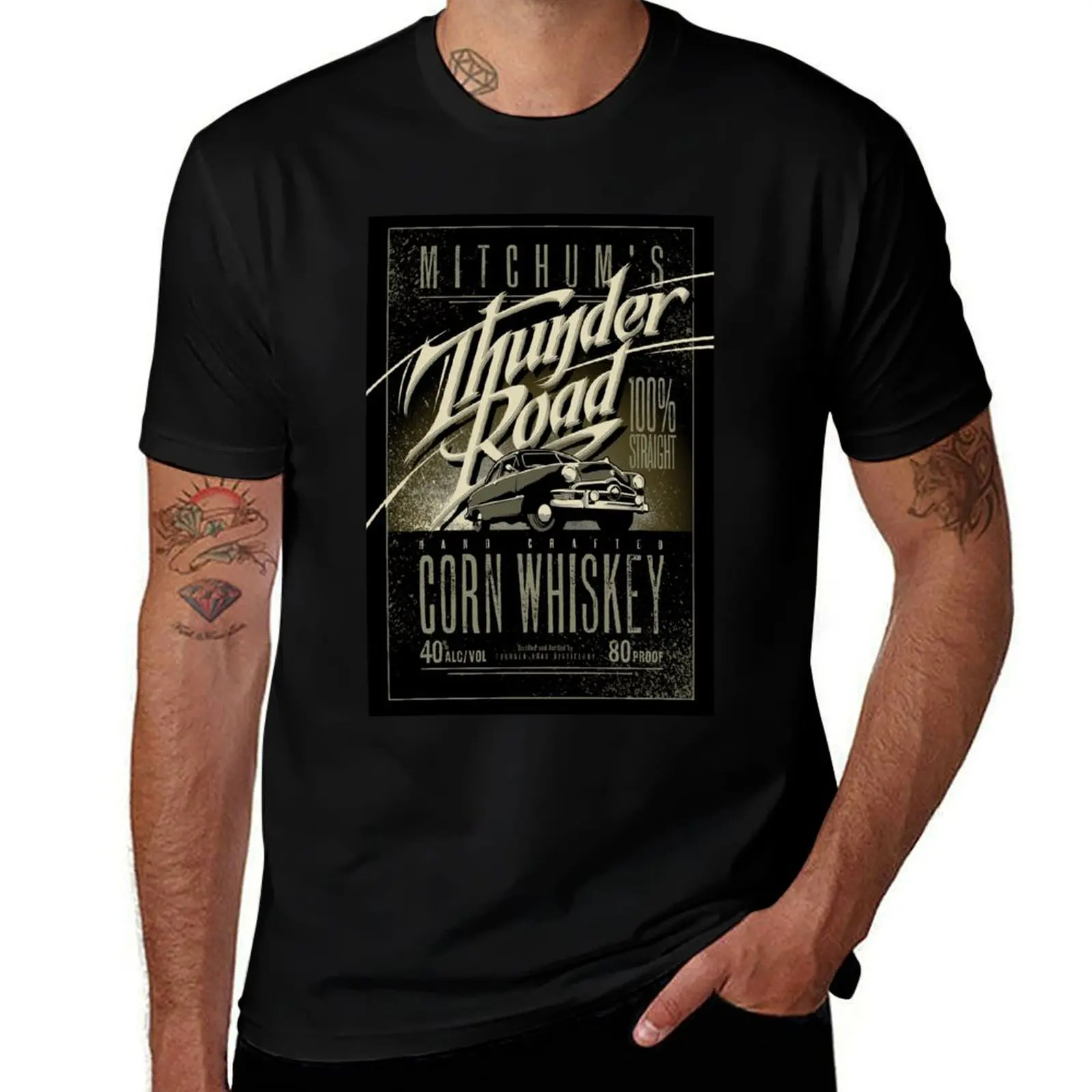 Thunder Road T-Shirt Casual Holiday Short Sleeve Tee T-Shirt