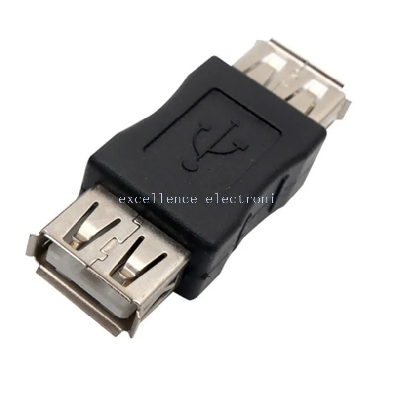 2PCS USB Adapter Straight Connector Male To Female / Female To Female / Male To Male For  Adapter Practical Computer Cables
