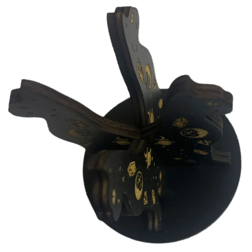 

1pc Cat Shaped Crystal Ball Base Wooden Crystal Sphere Display Stand For Home Office Decor Style Desktop Decoration