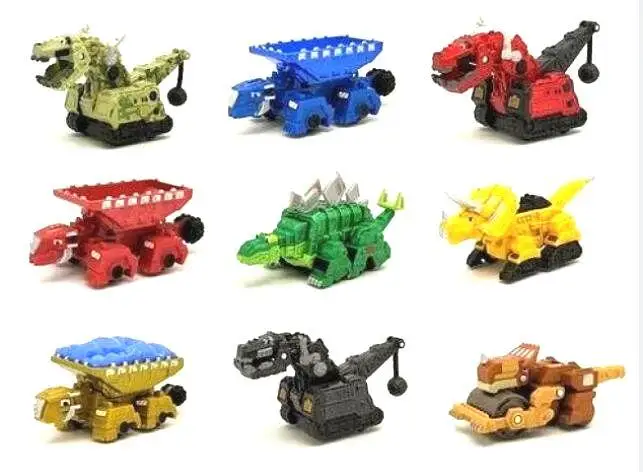 Dinotrux-Camión de dinosaurio extraíble para niños, Mini coche de juguete, regalos para niños, juguetes para niños