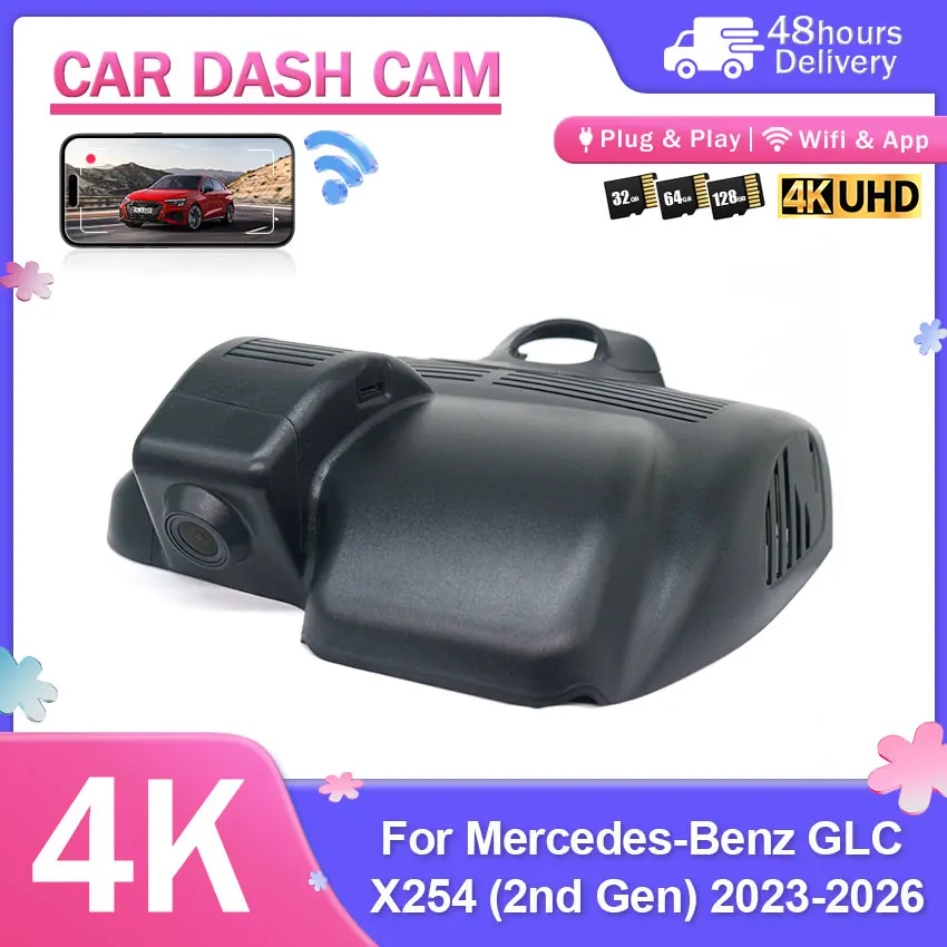 Plug and Play Car DVR Dashcam Camera Video Recorder For Mercedes-Benz GLC X254 (2nd Gen) 2023-2026 WIth APP Control