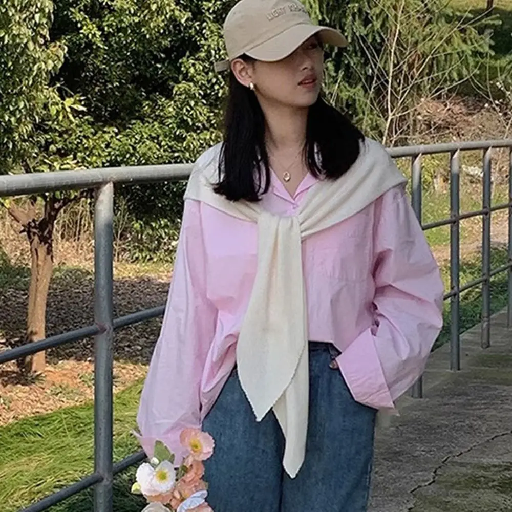 Trendy Multicolor Knitted Shawl Multi-functional Outerwear Fake Collar Slimming Lengthen Widen Outfit Shawl OOTD