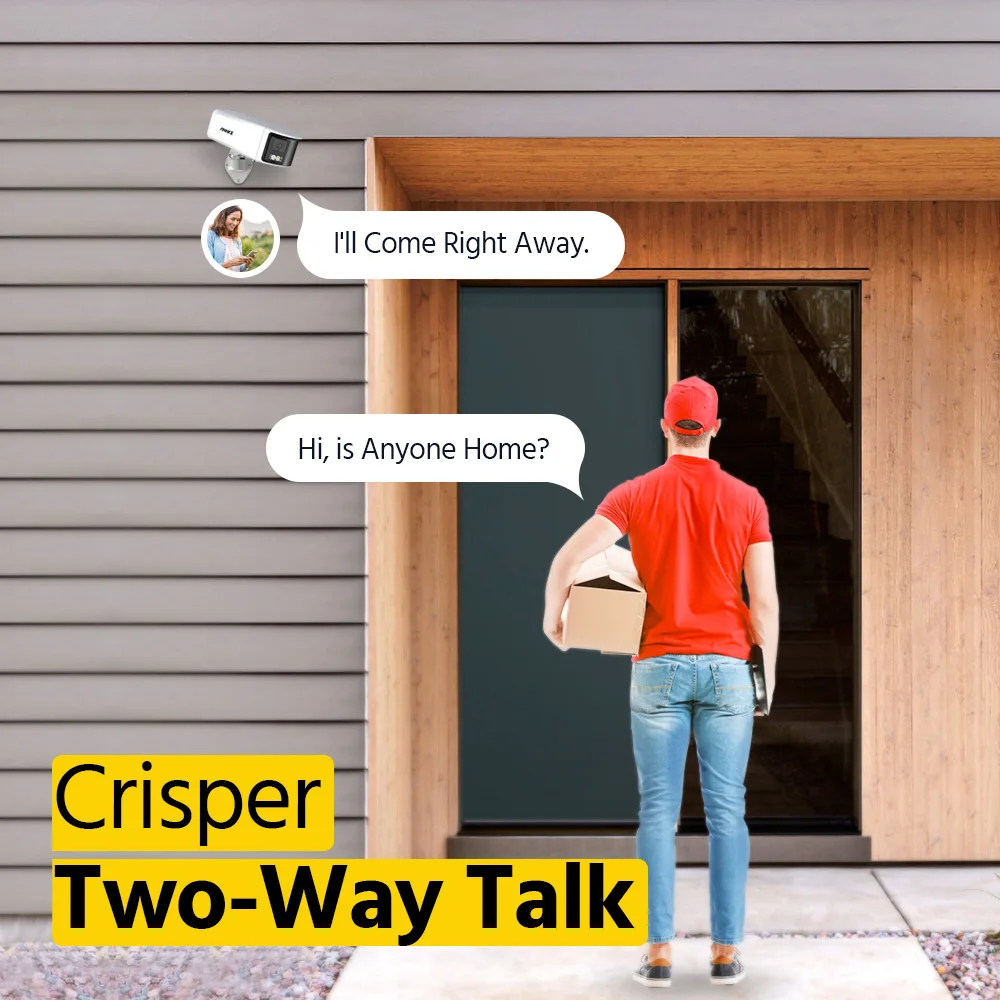 ANNKE 6MP DUO POE Dual Lens 180° Fixed Bullet Network Camera Two way audio CCTV Camera AI Human Detect,6MP Security Camera,