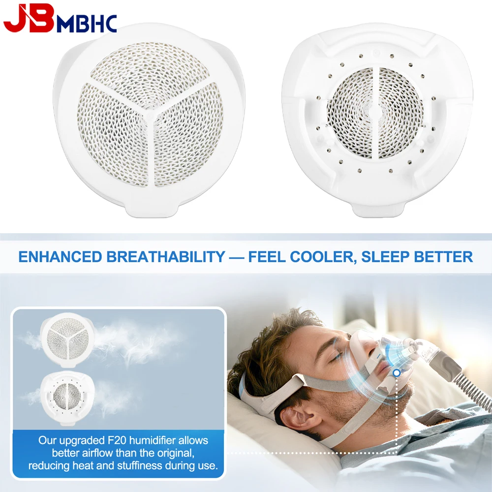 Humidifier Filter for HUMIDX F20, 1-5PCS Replacement HME Cartridge for Airmini Machine, CPAP Humidifiers for AirFit/AirTouch F20