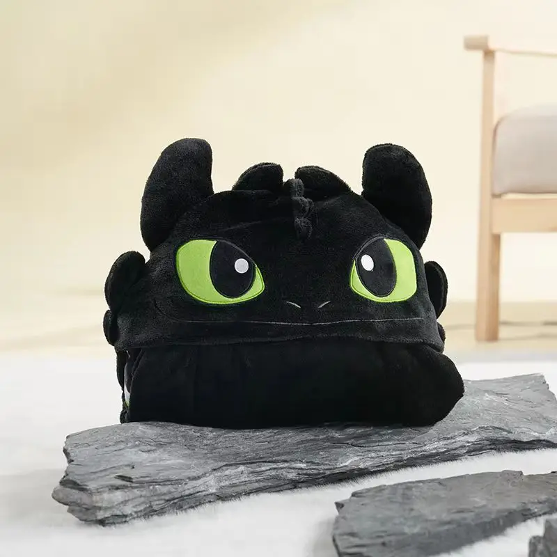 

Potdemiel Anime Figure Toothless Surroundings Shoulder Shawl Nap Office Air Conditioner Cartoon Cosplay Napping Windproof Shawl