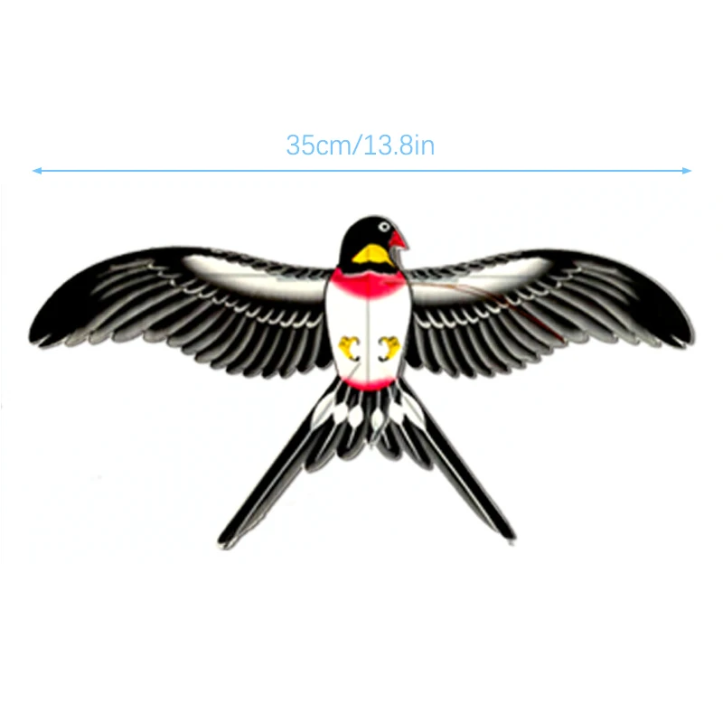 1 Juego de cometa voladora para niños, juguete de dibujos animados, mariposa, sirena, loro, urracas, águila, cometa con mango, cometa voladora, juguetes para exteriores