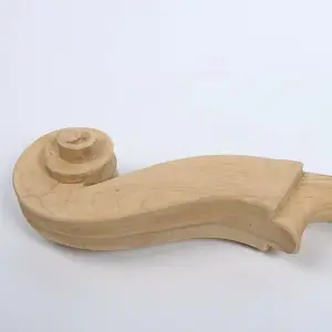 Unfinished vertical double bass neck, white double bass, size 3/4 12 Main Basses - №7