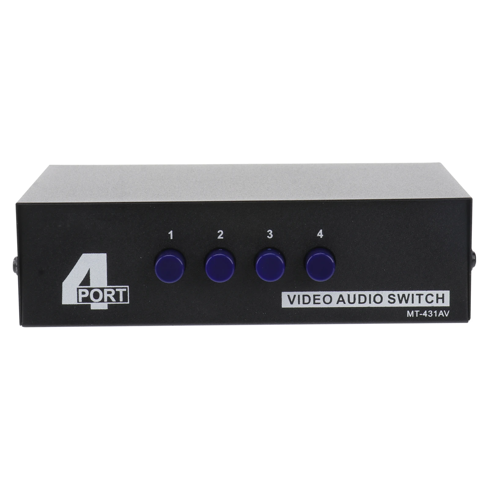 

1 Out Composite Video L R Audio Selector Switch Metal Enclosure Stability Longevity Black