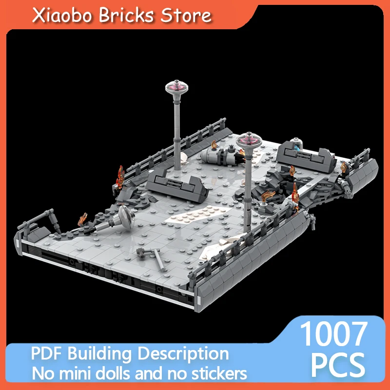 Star Movies Modello MOC Mattoni da costruzione Ponti abbandonati dopo la guerra Tecnologia modulare Regalo Vacanza Assemblare Giocattolo per bambini Vestito