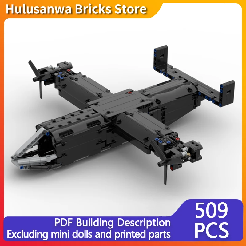 

V-22 Opsrey Модель наклонного самолета MOC Строительные кирпичи Военное оборудование Модульная технология Подарки Праздничная сборка Детские игрушки