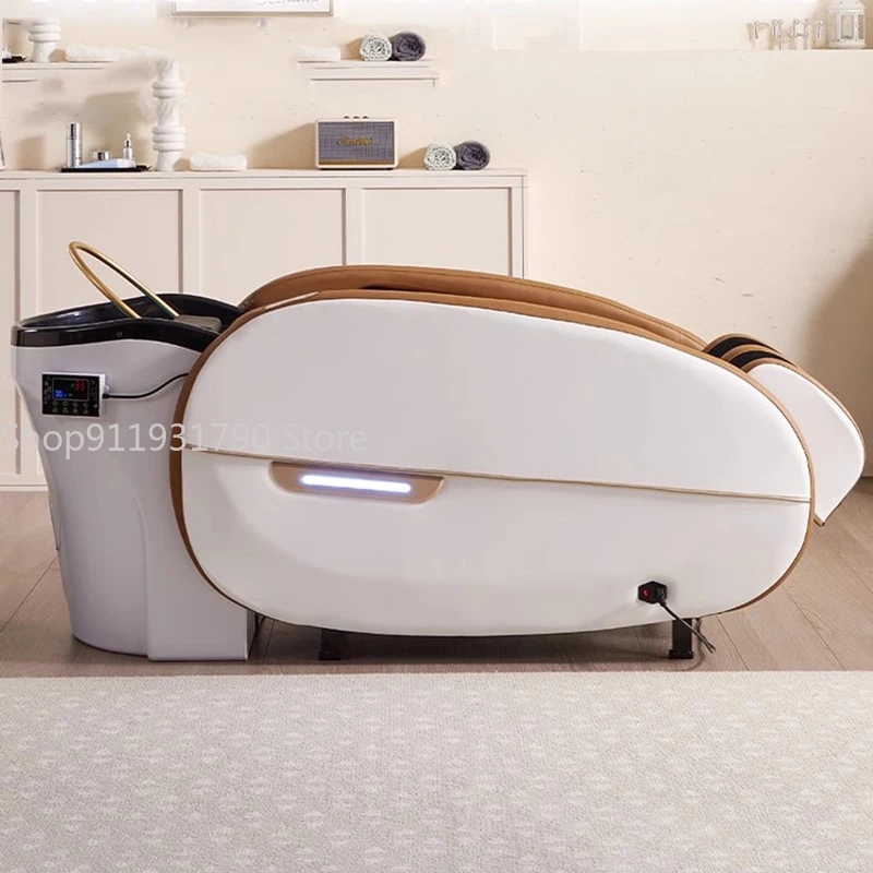 Luxury Massage Hair Washing Bed Stylist Head Spa Shower Chair Japanese Artifact Cama De Champu Salon Equipment MQ50SC