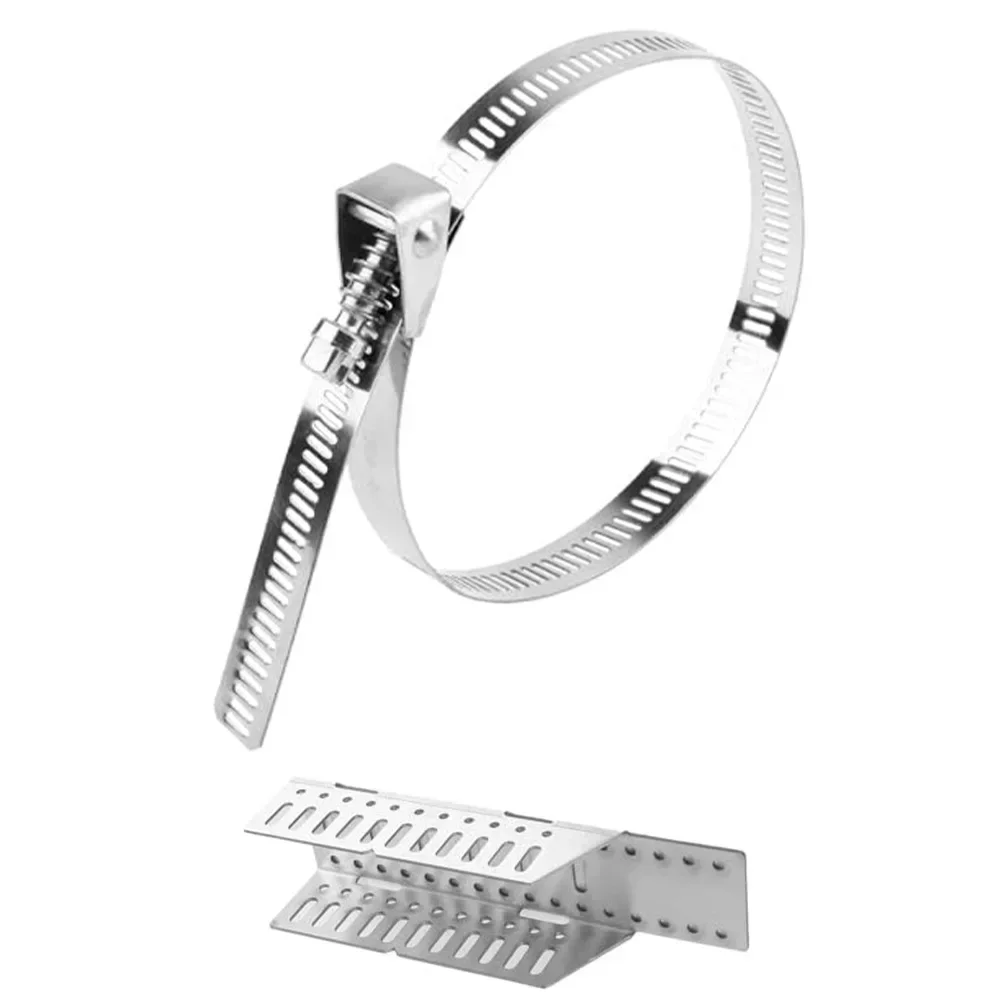 

Water Heater Expansion Tank Bracket With 2 Shock Absorbing Strips For Wall Installation Supporting Cylindrical Expansion Tanks