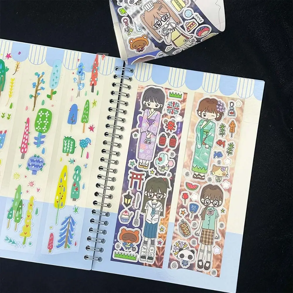 

New A5 Sticker Storage Album Large Size Food Theme Decor Scrapbooking Sticker Storage DIY Illustration Collection Book