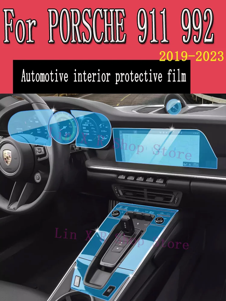 

Для PORSCHE 911 992 2019-2023 панель редуктора навигации автомобильного интерьера аксессуары с наклейкой против царапин