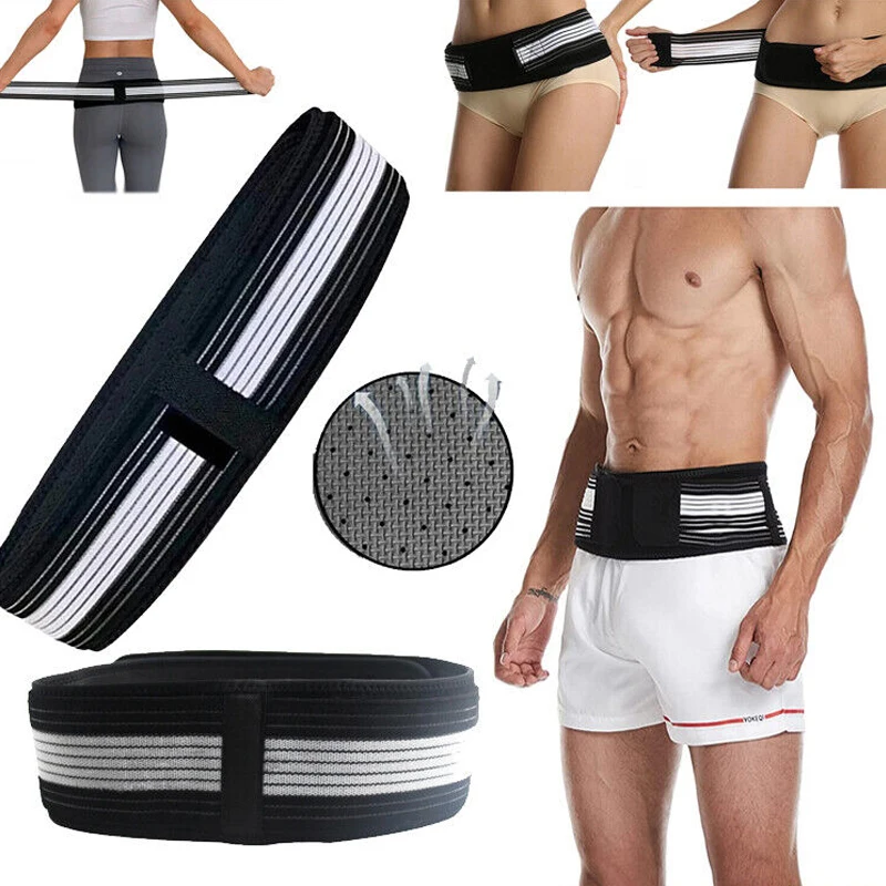 Lower Back Support Brace for Men and Women - Pelvic Support Belt - Trochanter Belt - Sciatica Pelvis Lumbar Hip Pain Relief