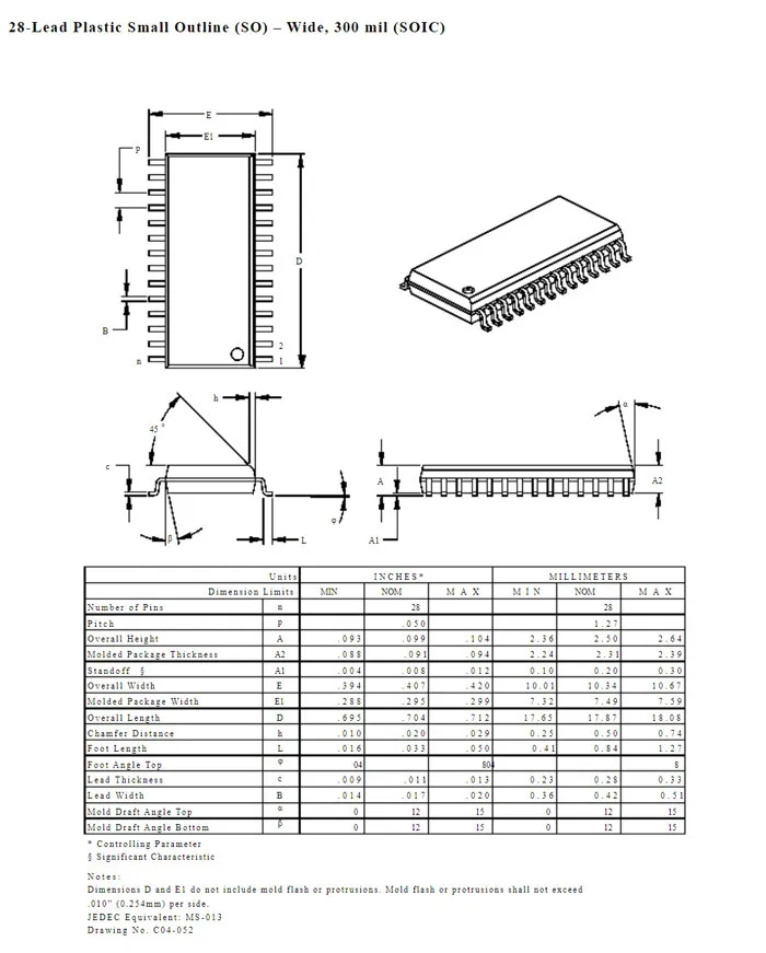 Imagem -03 - Soquete do Teste Sop28 Teste em Linha Sop28 Sop28 Sop28 Passo de 1.27 mm a 1.27 mm