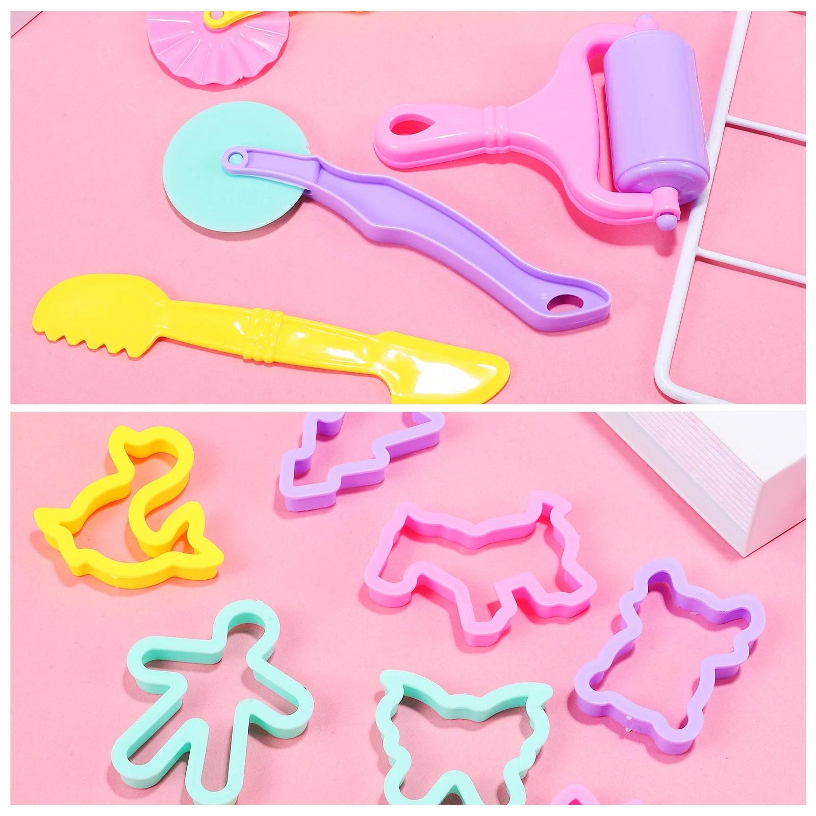 22 pezzi kit di strumenti per stampi in argilla set creativo per modellare la pasta forme di animali gioco educativo a casa strumenti per l'aula per bambini