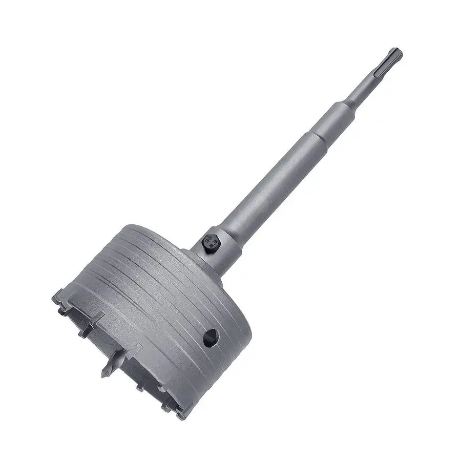 

inch 102mm Concrete Hole Saw with 220mm SDS Plus Shank Connecting Rod, Tungsten Carbide Teeth Cement Hole Saw for Cement Brick C