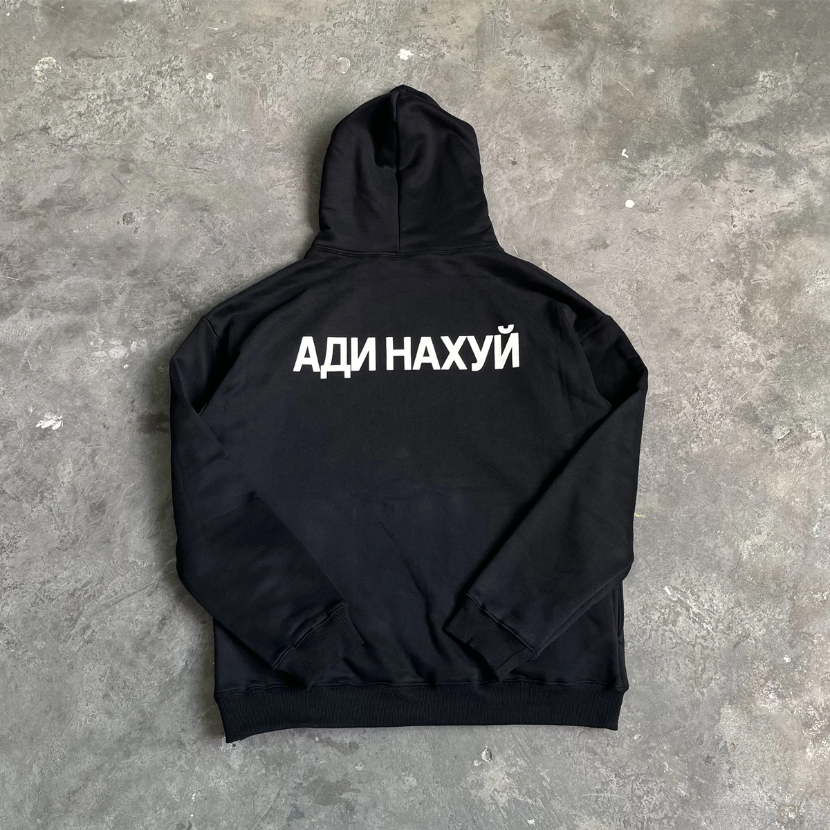 Yao888 DONDA Kanye Russian Slogan Hooded Tops Luxury Brand Cotton Pullover Oversize Streetwear HipHop Vintage Hoodies For Men