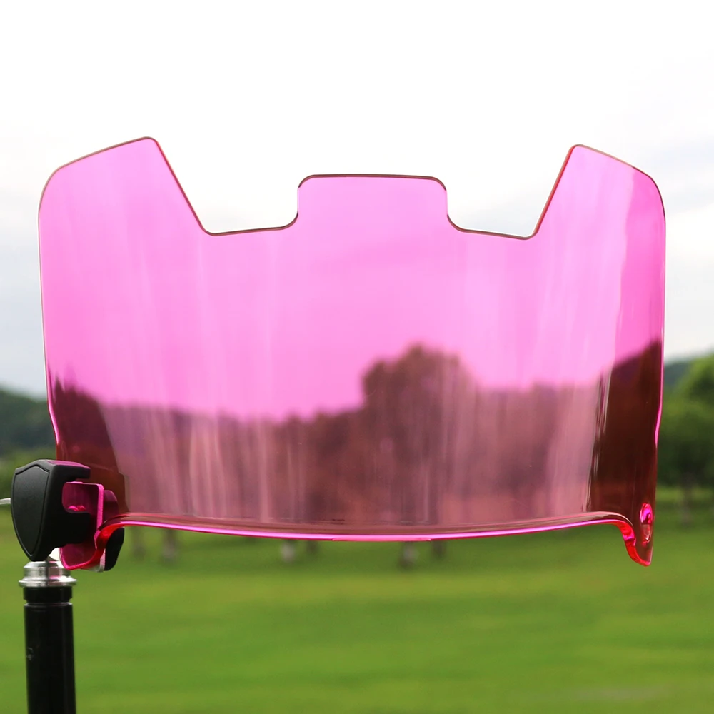 Clear Pink Football Visors with Clips Universal Fit American Football Helmet Rugby Eye Shield Visors for Youth and Adult