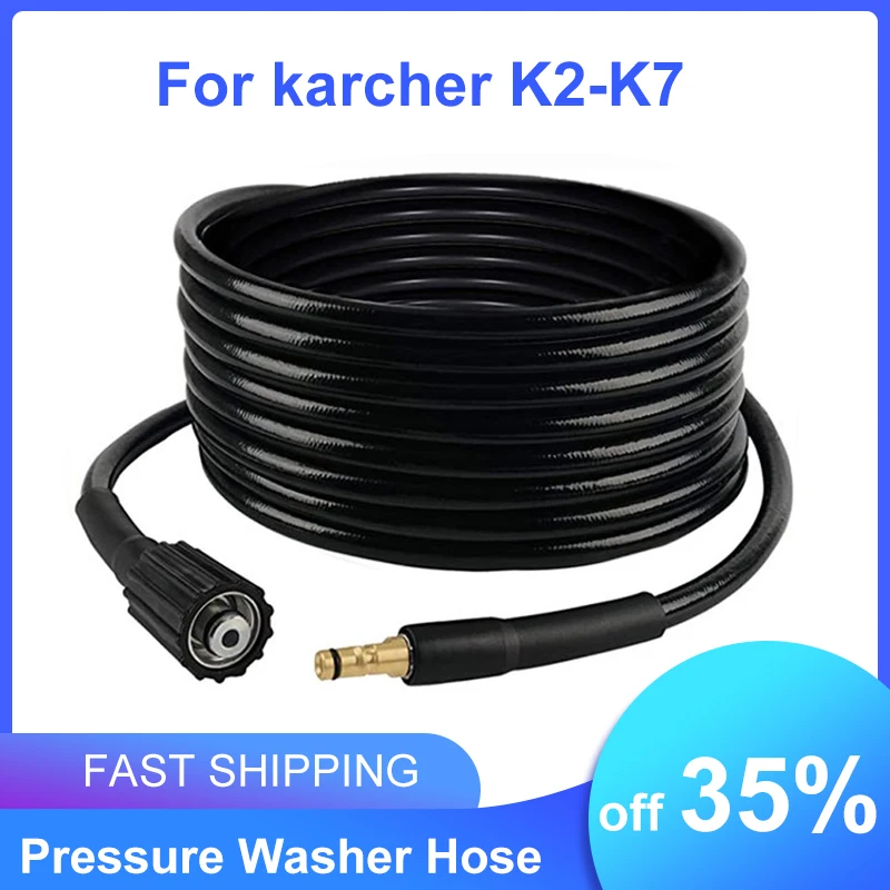 6-20m High Pressure Washer Hose for Karcher K2~K7 Replacement Pipe Explosion-proof Quick Connect Hose Water Gun