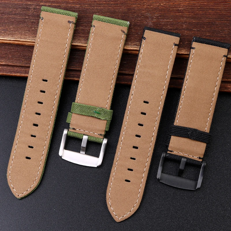 Canvas watchband for Tissot 1853 Speedo T116 617a men's nylon canvas  watch strap equal width  watch belt  accessories 22 *22mm