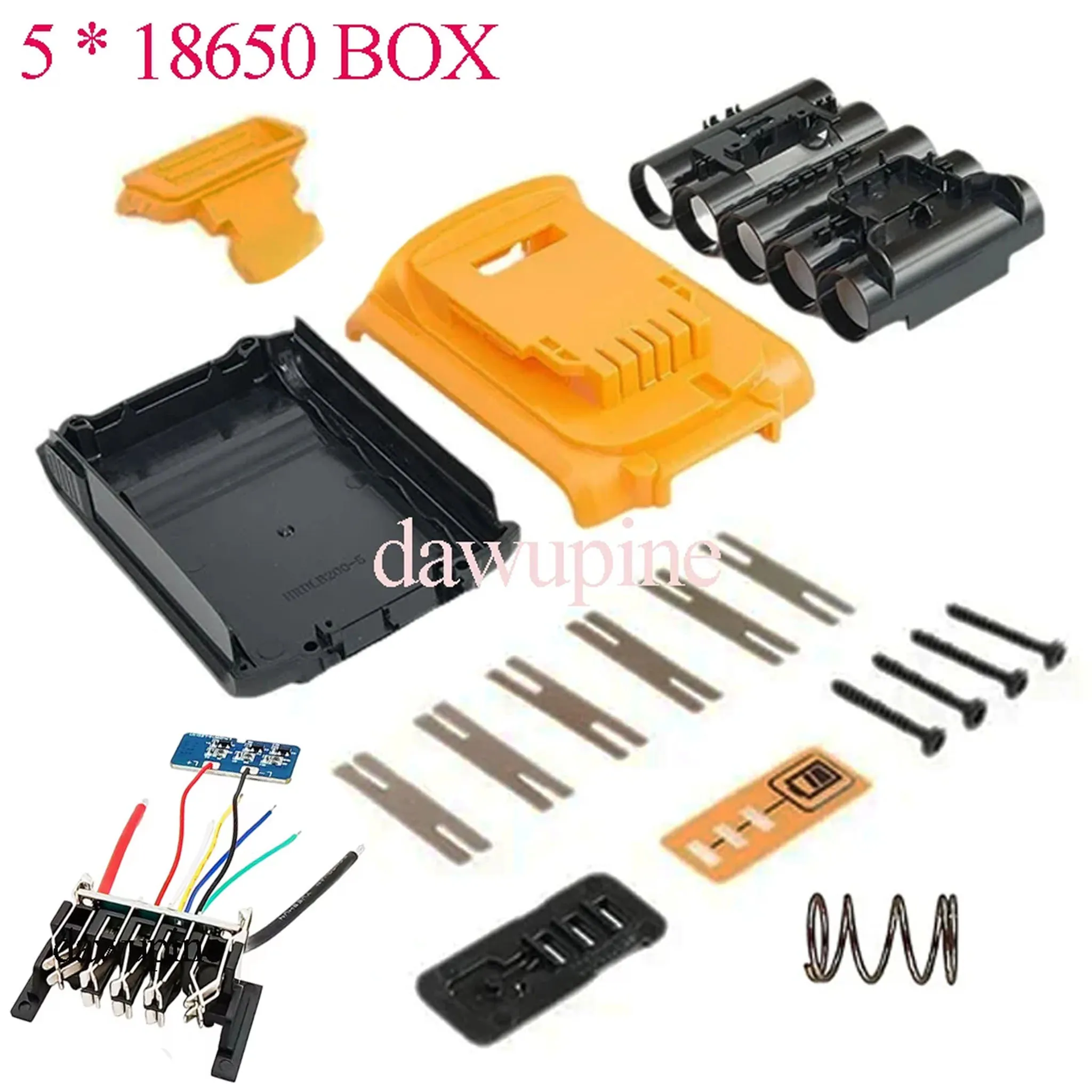 5X18650 Li-ion Battery Case BMS Charge Protection Circuit Bo